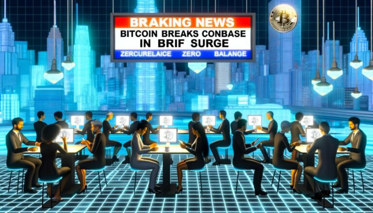 Bitcoin Breaks Coinbase in Brief Surge bitcoin breaks coinbase in brief surge.jpg
