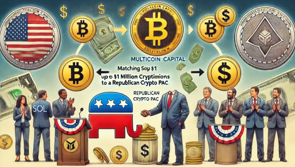 Multicoin Capital to match up to $1 million in SOL donations to Republican crypto PAC